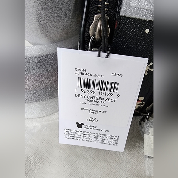 Disney X Coach Canteen Crossbody With Holiday Print - Picture 8 of 12